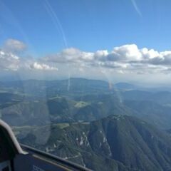Flugwegposition um 14:42:22: Aufgenommen in der Nähe von Gemeinde Pernegg an der Mur, Österreich in 2190 Meter